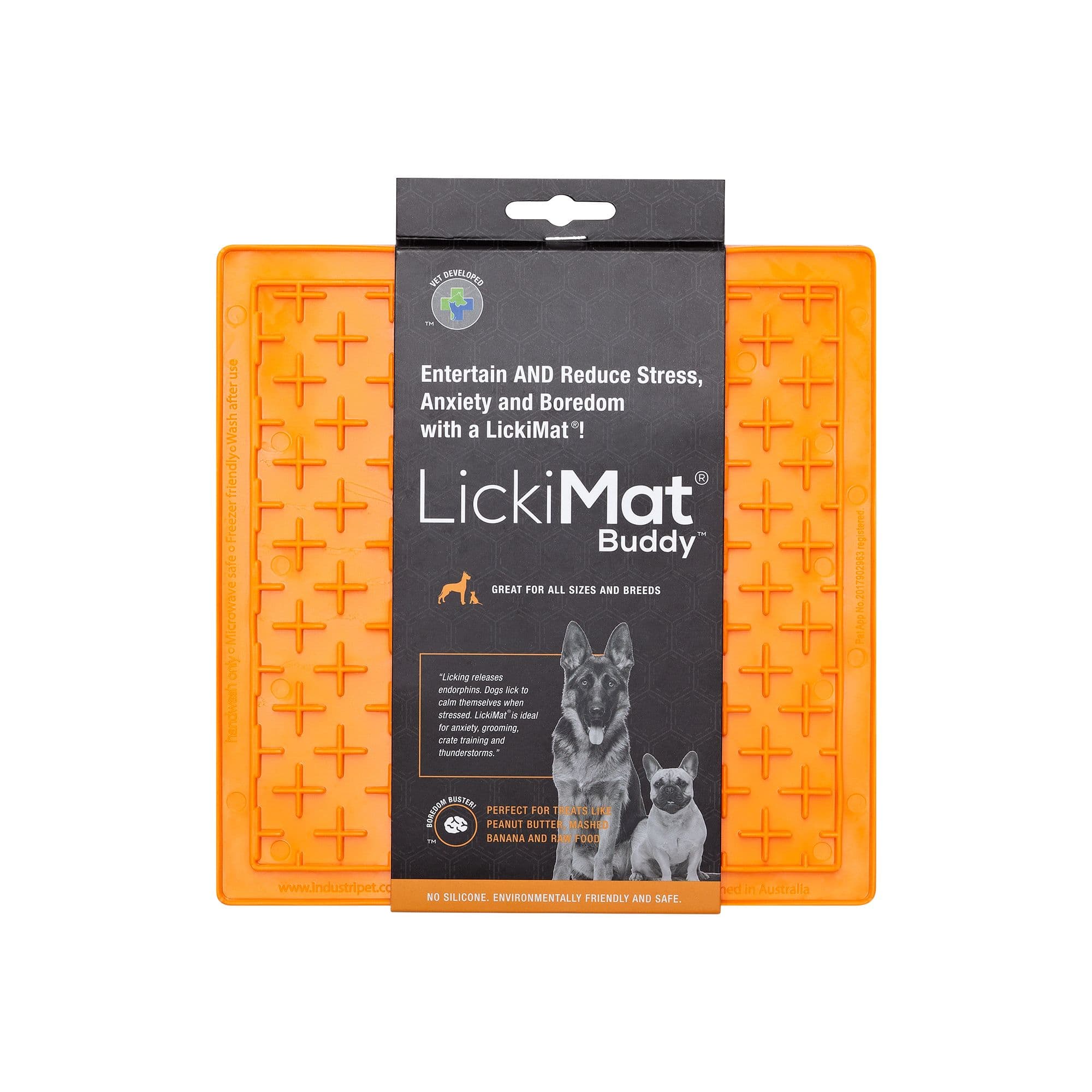 LickiMat Classic Buddy (Orange) (20cm)
