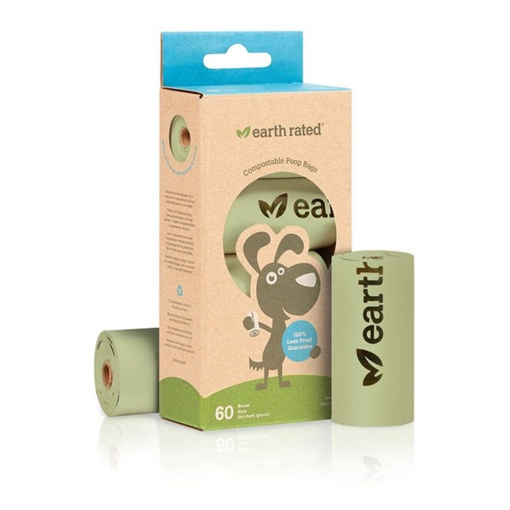 Earth Rated Compostable Poop Bags Unscented (4x15)