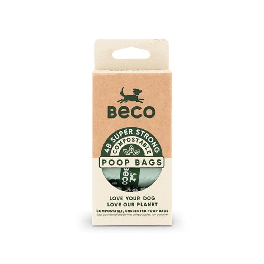 Beco Compostable Poop Bags Unscented (48pk)