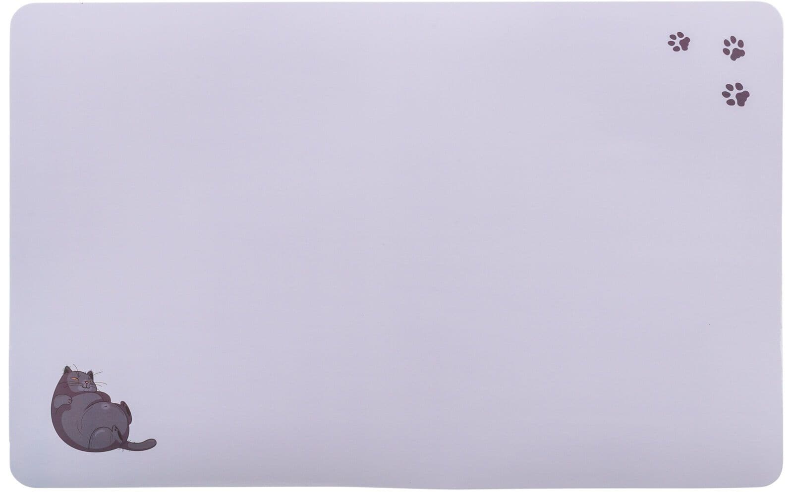 Place Mat Fat Cat/Paws Grey (44cm x 28cm)