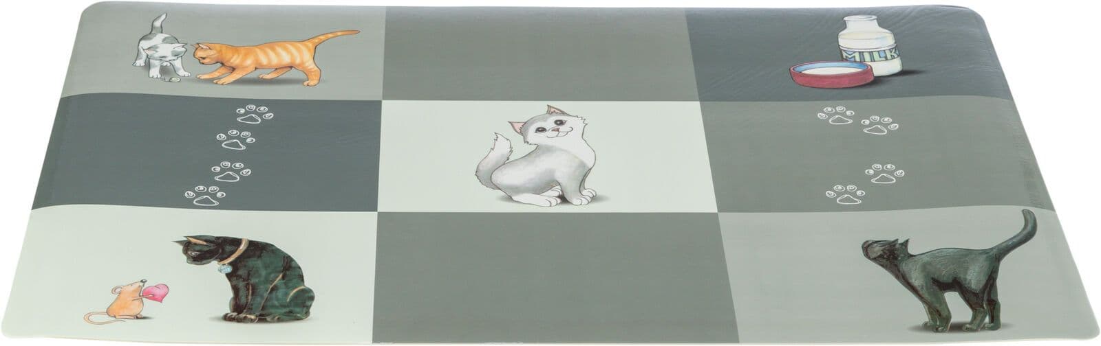 Place Mat Patchwork Cat Grey (44cm x 28cm)