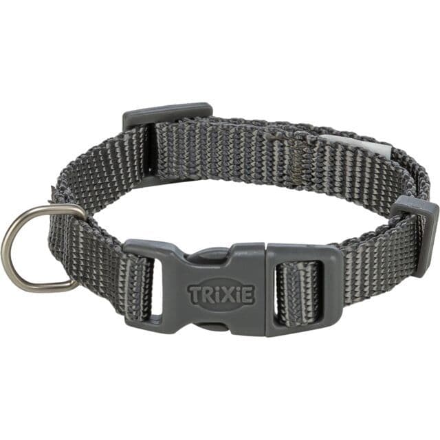Trixie Premium Collar Graphite (XS-S / 22cm-35cm x 10mm)