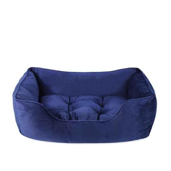 Rosewood Velvet Navy Box Bed (Small / 46x36x15cm)