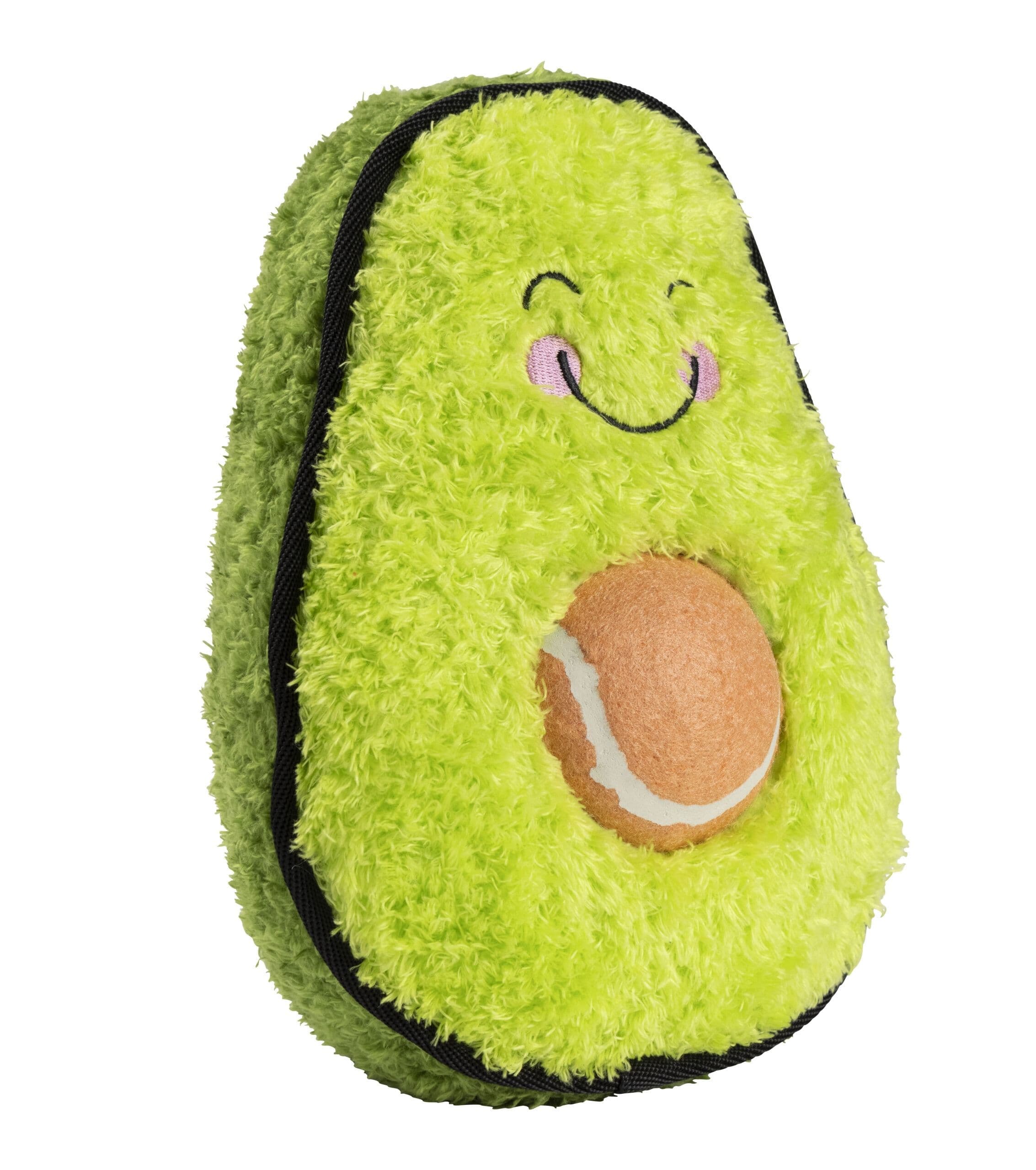 Rosewood Avocado With Tennis Ball Dog Toy