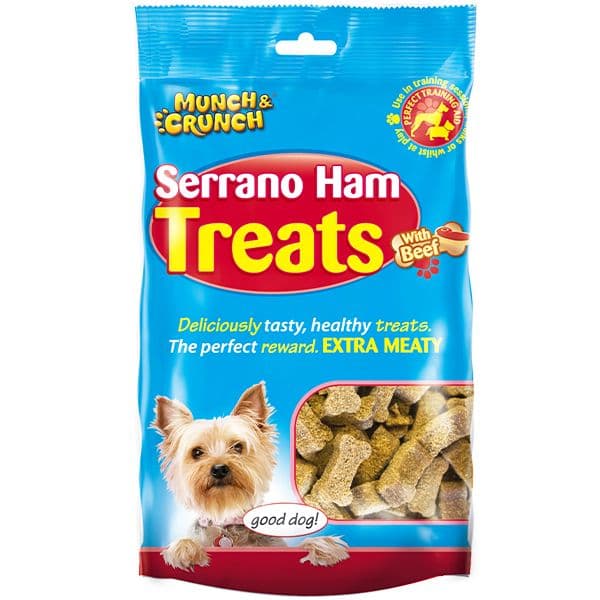 Munch & Crunch Serrano Ham & Beef Dog Treats (175g)