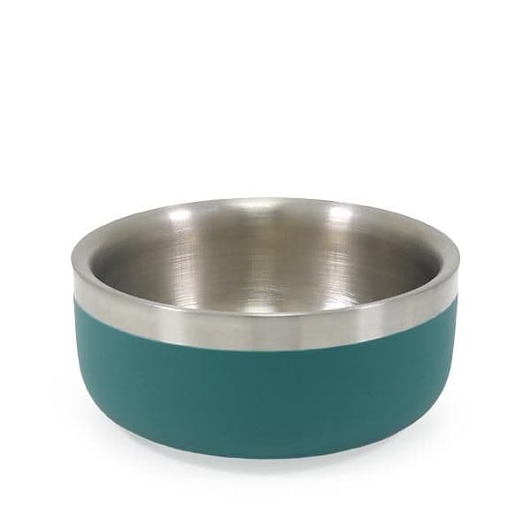 Rosewood Double Wall Stainless Steel Bowl Teal (350ml)