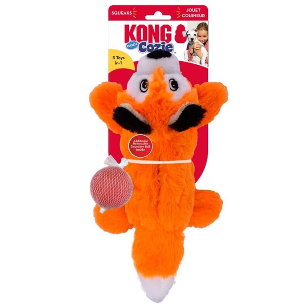 Kong Cozie Pocketz Fox (Medium)