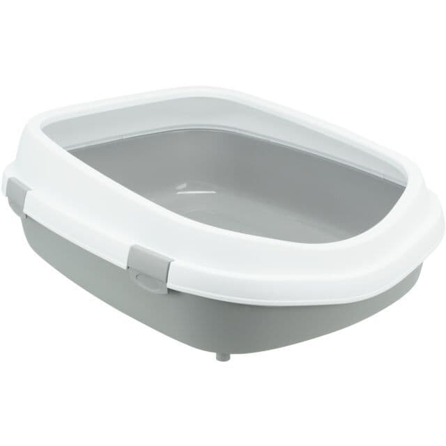 Trixie Primo Cat Litter Tray With Rim Grey/White (Extra Extra Large / 56x25x71cm)