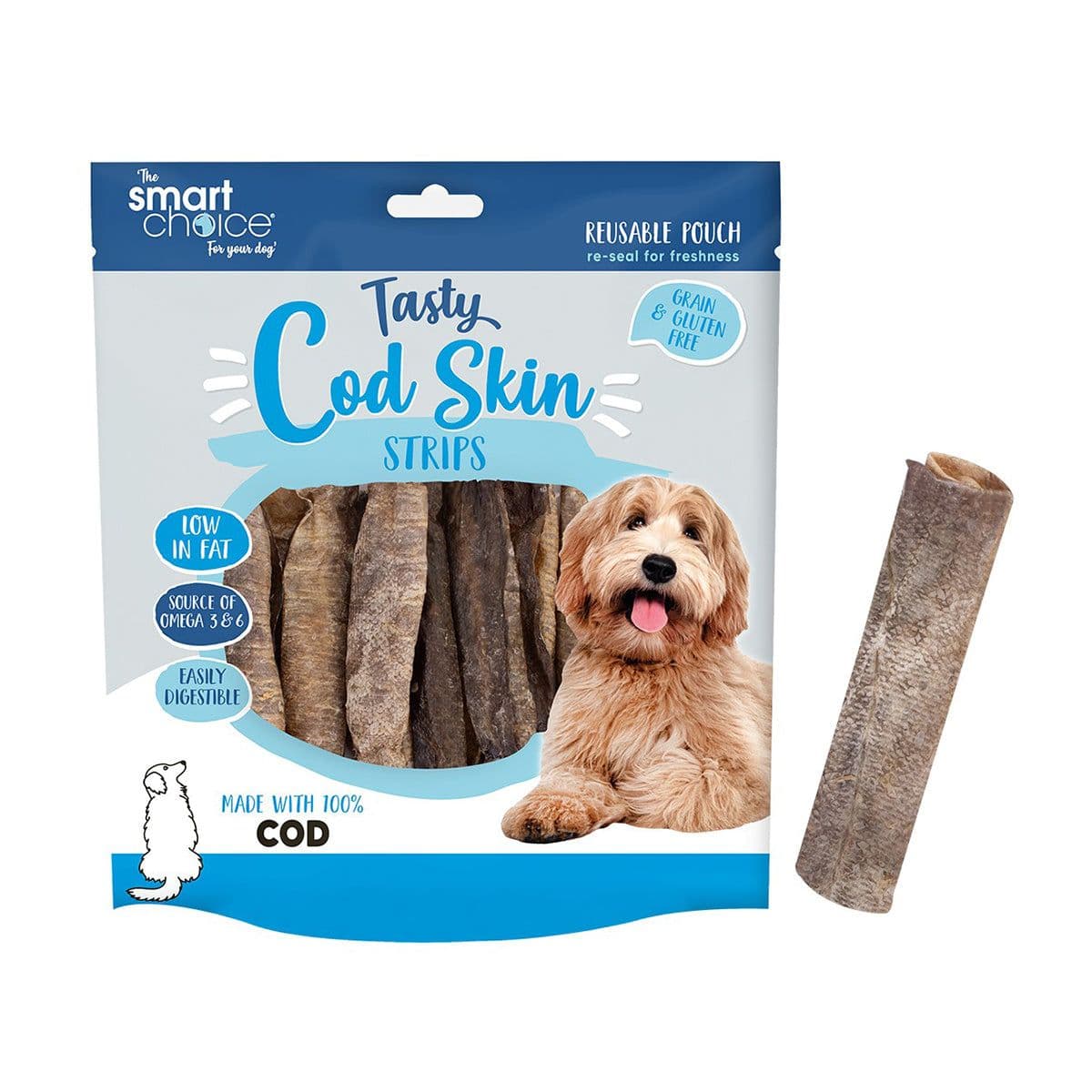 Cod Skin Strip Dog Treat