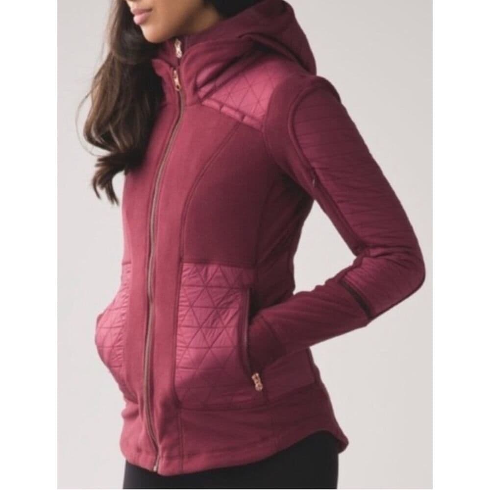 Doodlebone Fleecy Jacket, Burgundy, 4-5