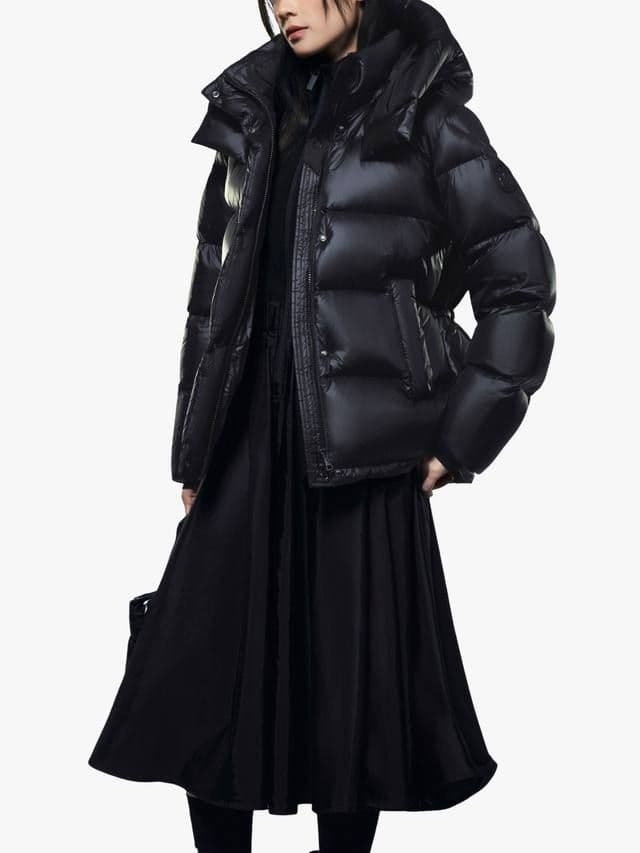 Doodlebone Puffer Jacket, Coal, 2-3