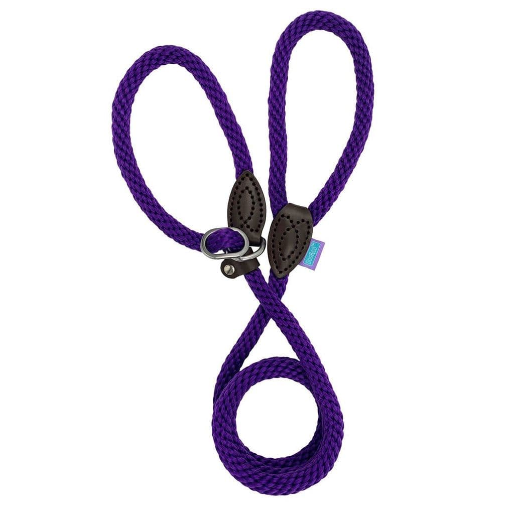Hem & Boo Soft Touch Rope Slip Lead Purple (60”)