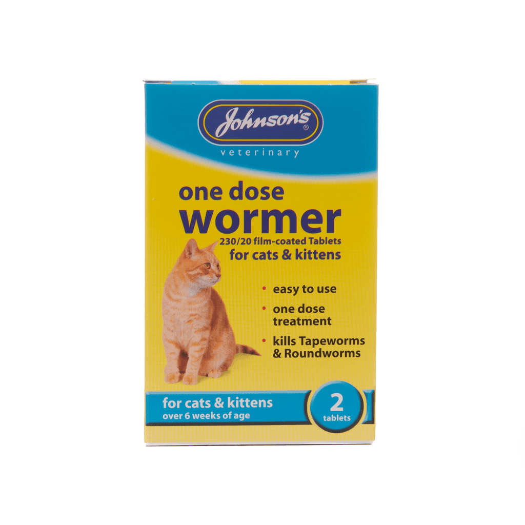 Johnsons Easy One Dose Wormer For Cats & Kittens