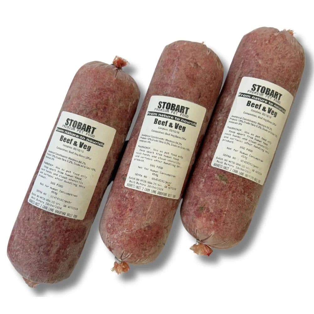 Stobart Raw Beef & Veg (454g)