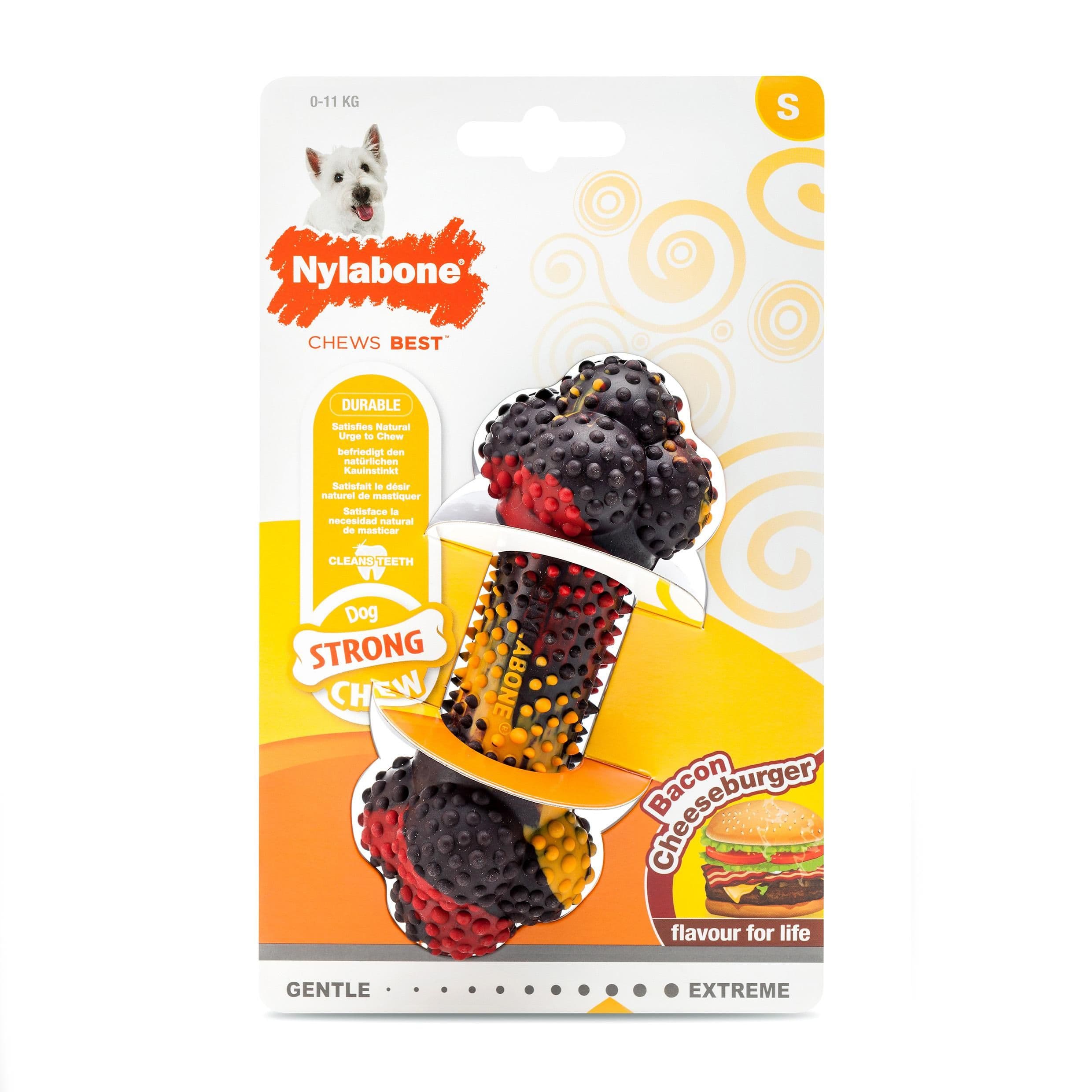 Nylabone Strong Chew Bacon Cheeseburger (Small)