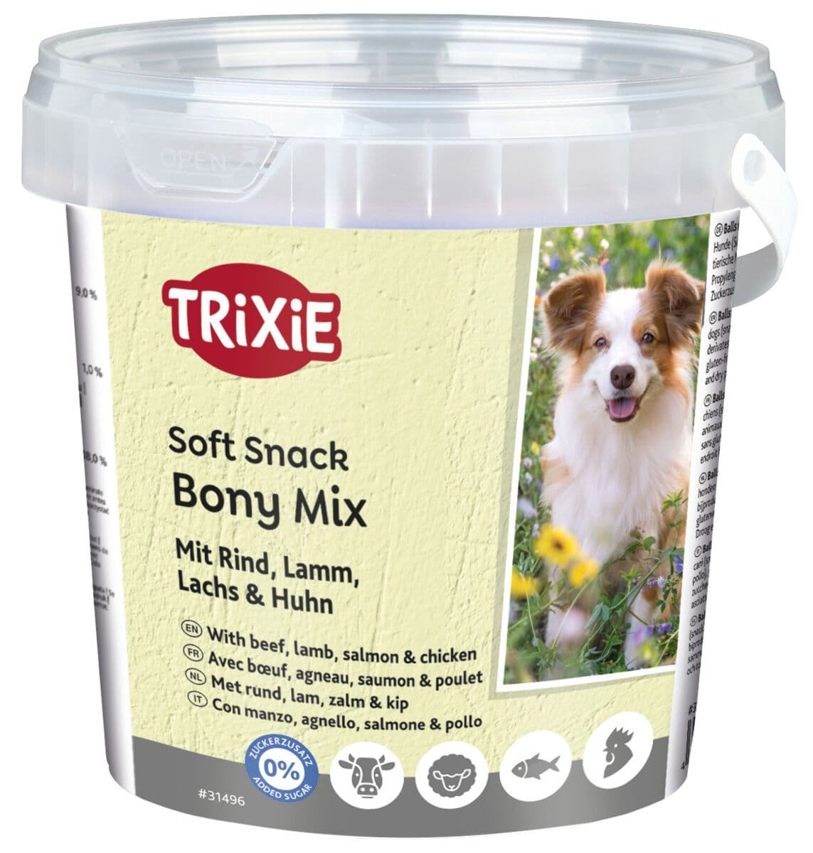 Trixie Soft Snacks Bone Mix with Beef, Lamb, Salmon & Chicken (500g)