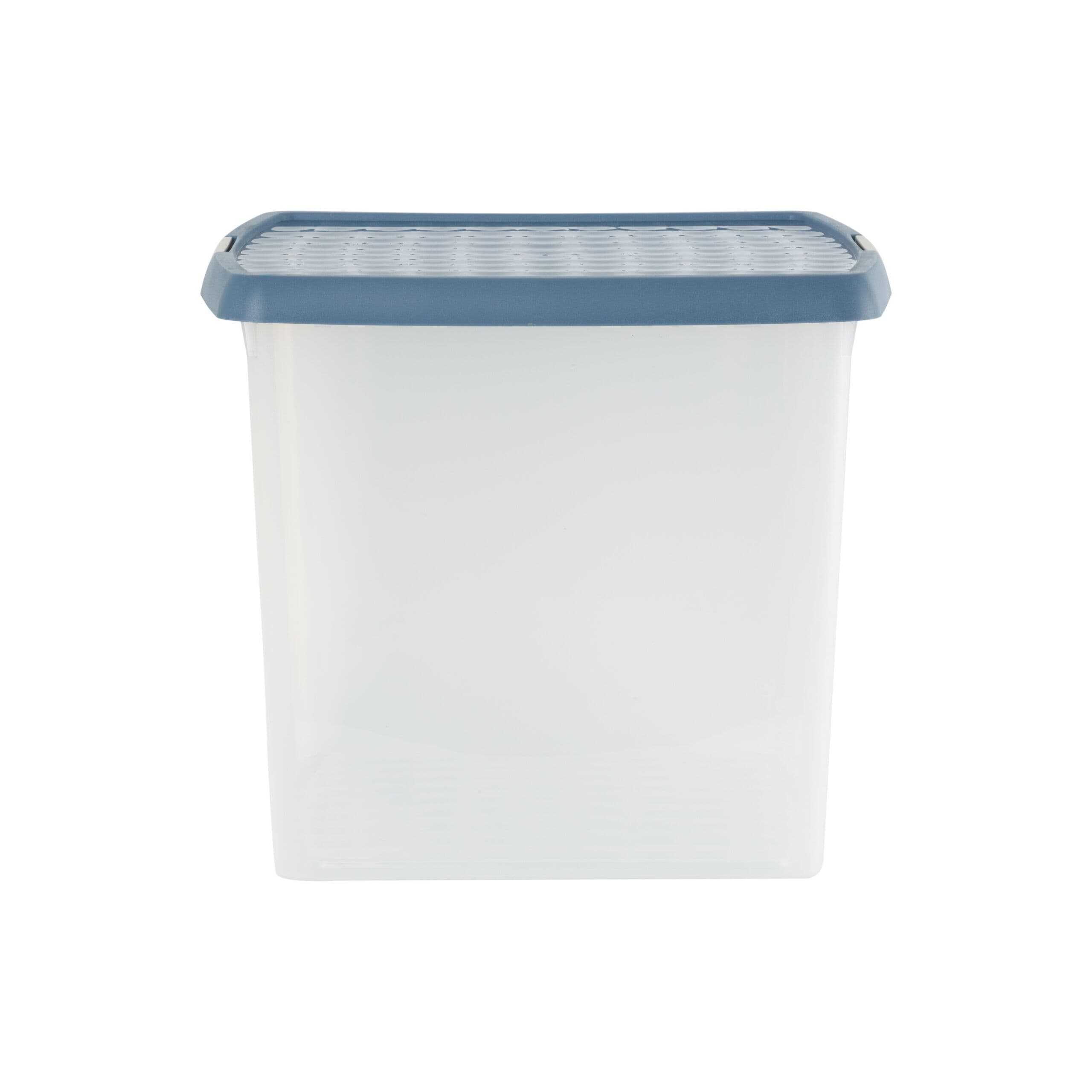 Wham Clip Box & Lid Clear/Blue/Pebble (37L)