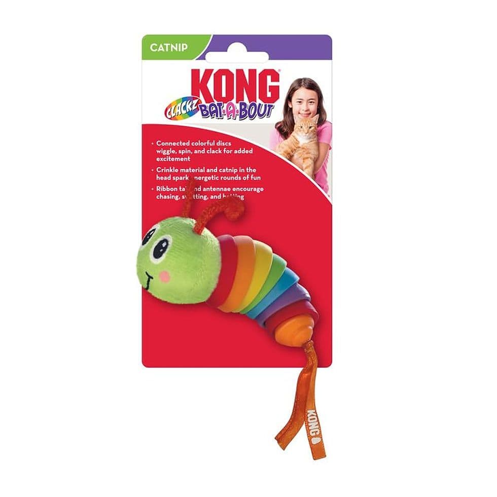 Kong Bat-A-Bout Clackz Caterpillar