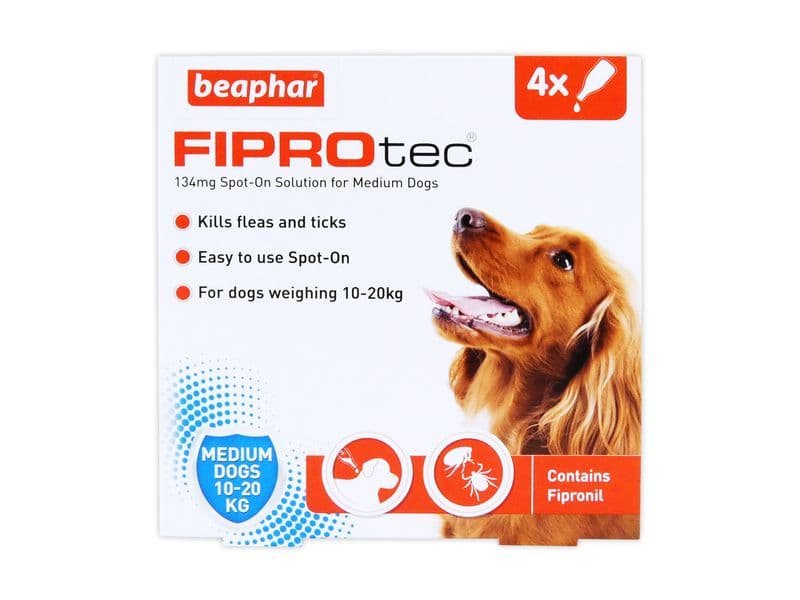 Beaphar FIPROtec Spot On Medium Dog (4pk)