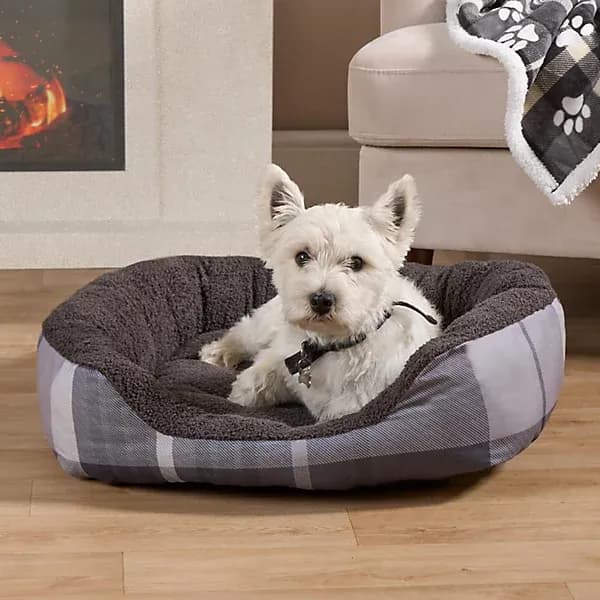 Fleece Cushion Dog Bed (Medium)