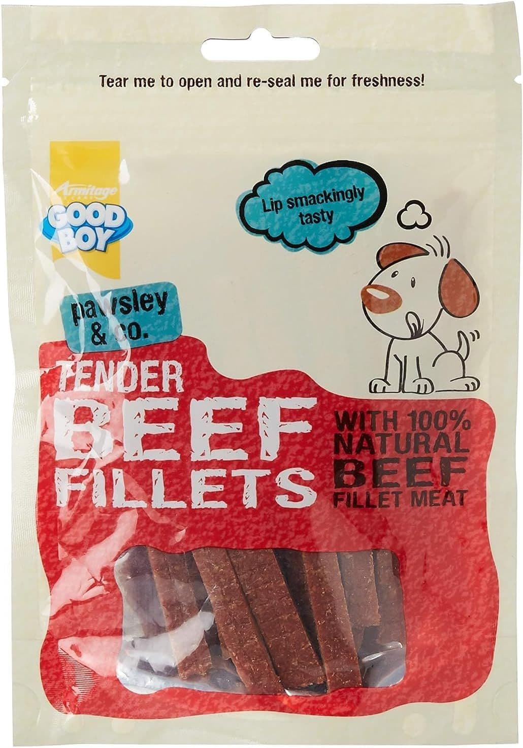 Armitage Good Boy Tender Beef Fillets (90g)