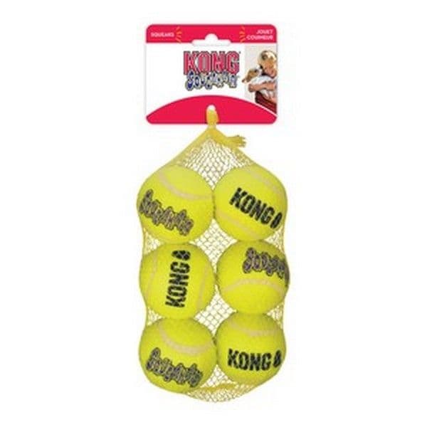 Kong Air Squeaker Tennis Ball (6Pk) Medium