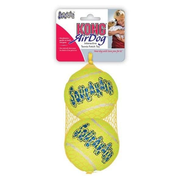 Kong Air Squeaker Tennis Ball (2Pk) Large