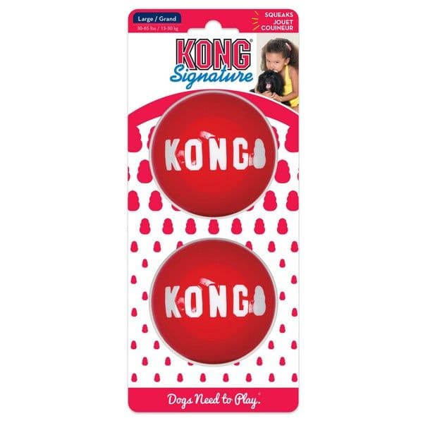 Kong Signature Balls 2pk (Large)