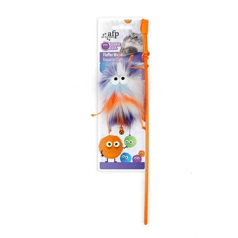 All For Paws Furry Ball Fluffer Orange