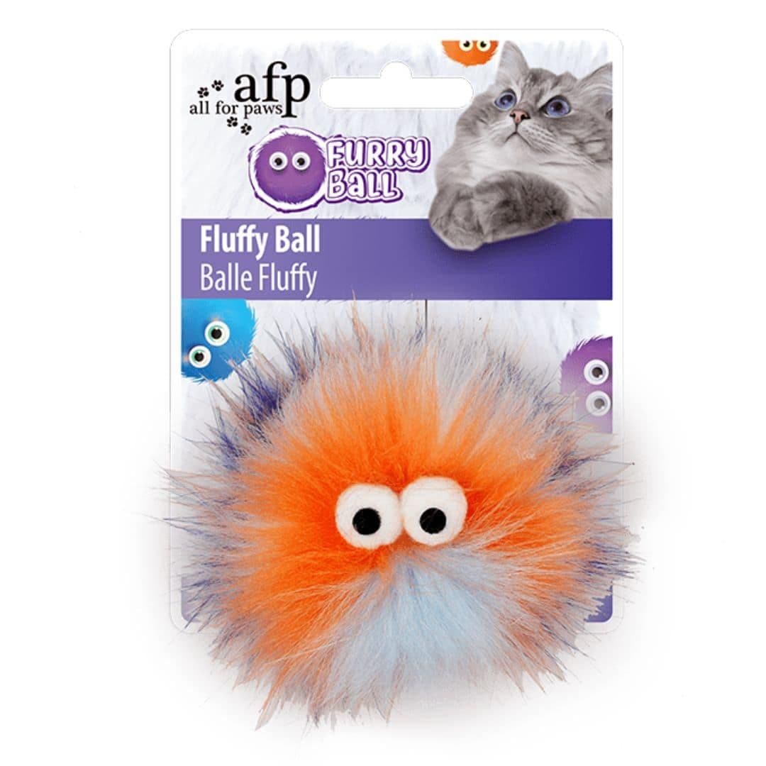 All For Paws Furry Ball Fluffy Ball Red