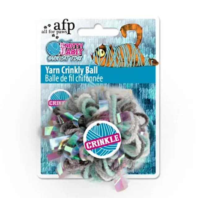 All For Paws Knotty Habit Yarn Crinkly Ball