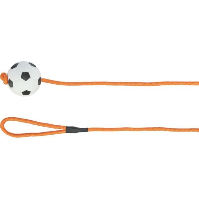 Trixie Football on a rope, foam rubber (ø 6cm/1.00 m)