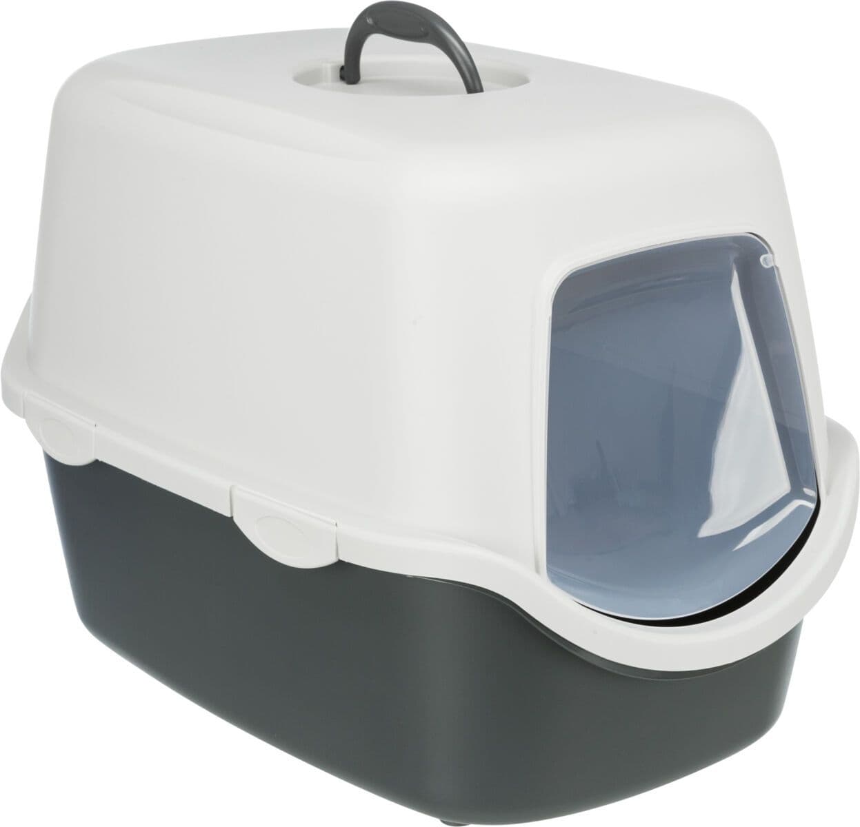 Trixie Vico cat litter tray, with hood Dark Grey/Light Grey (40x40x56cm)