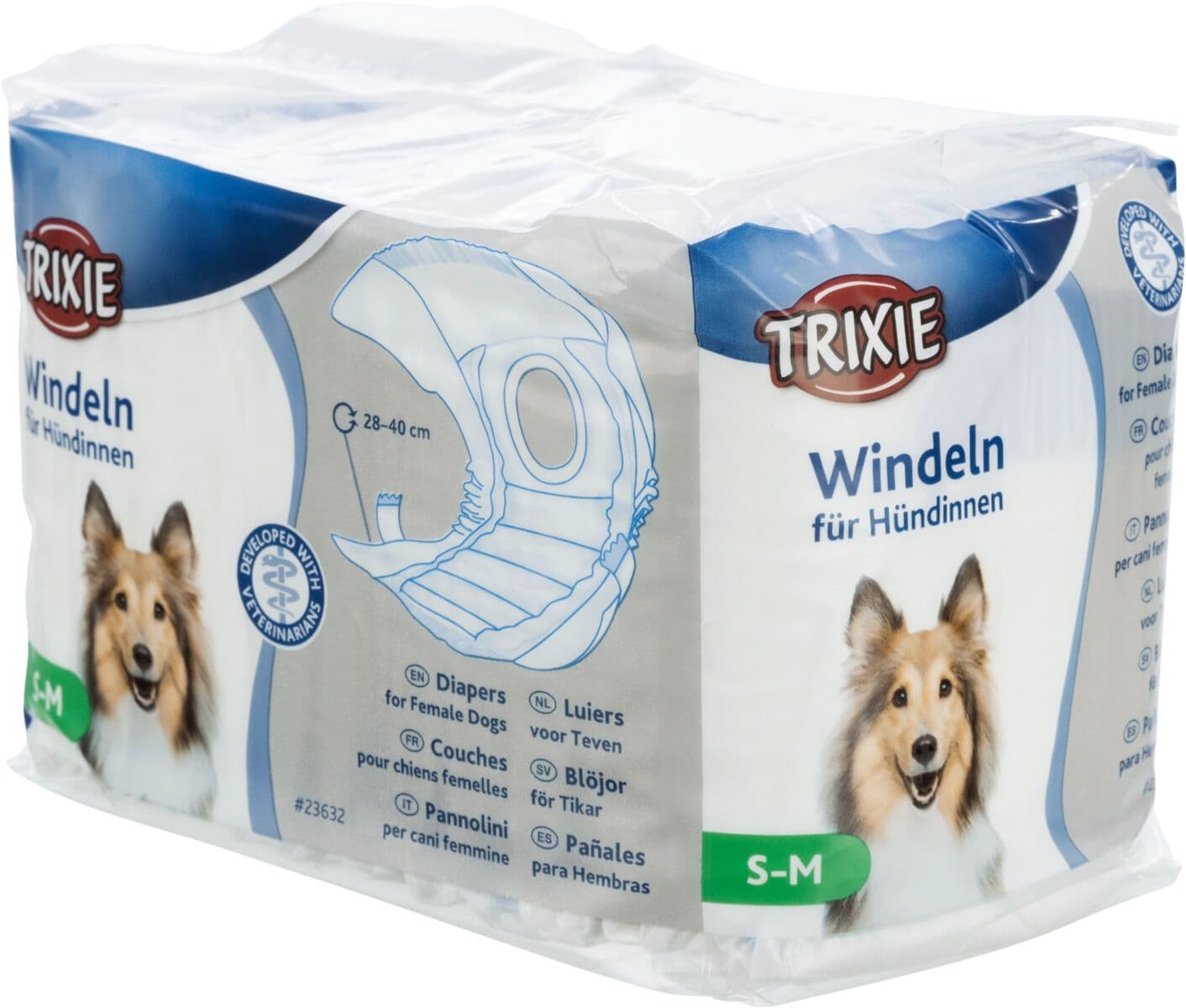 Trixie Diapers For Female Dogs (S-M / 28-40cm)