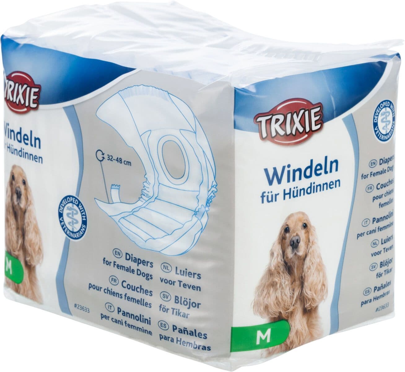 Trixie Diapers For Female Dogs (M / 32-48cm)