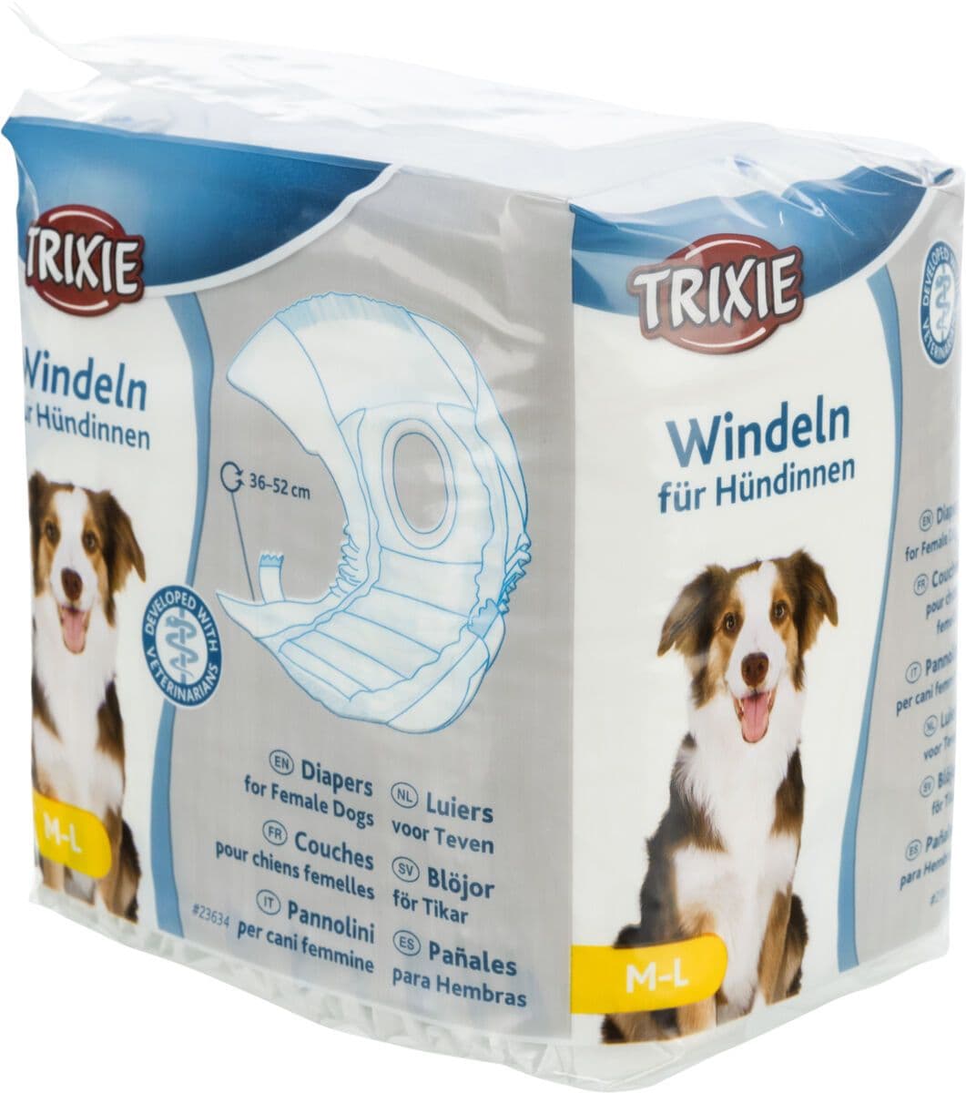 Trixie Diapers For Female Dogs (M-L / 36-52cm)