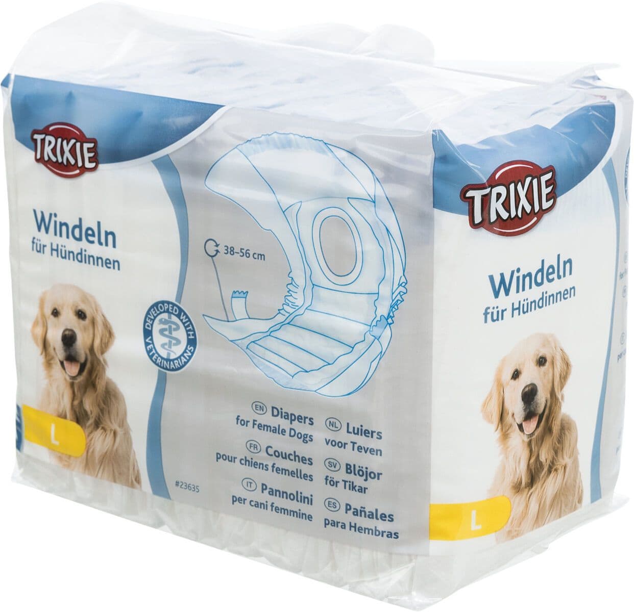 Trixie Diapers For Female Dogs (L / 38-56cm)