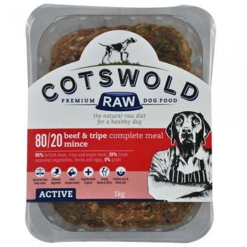 Cotswold Raw Puppy Beef & Tripe Mince (1kg)