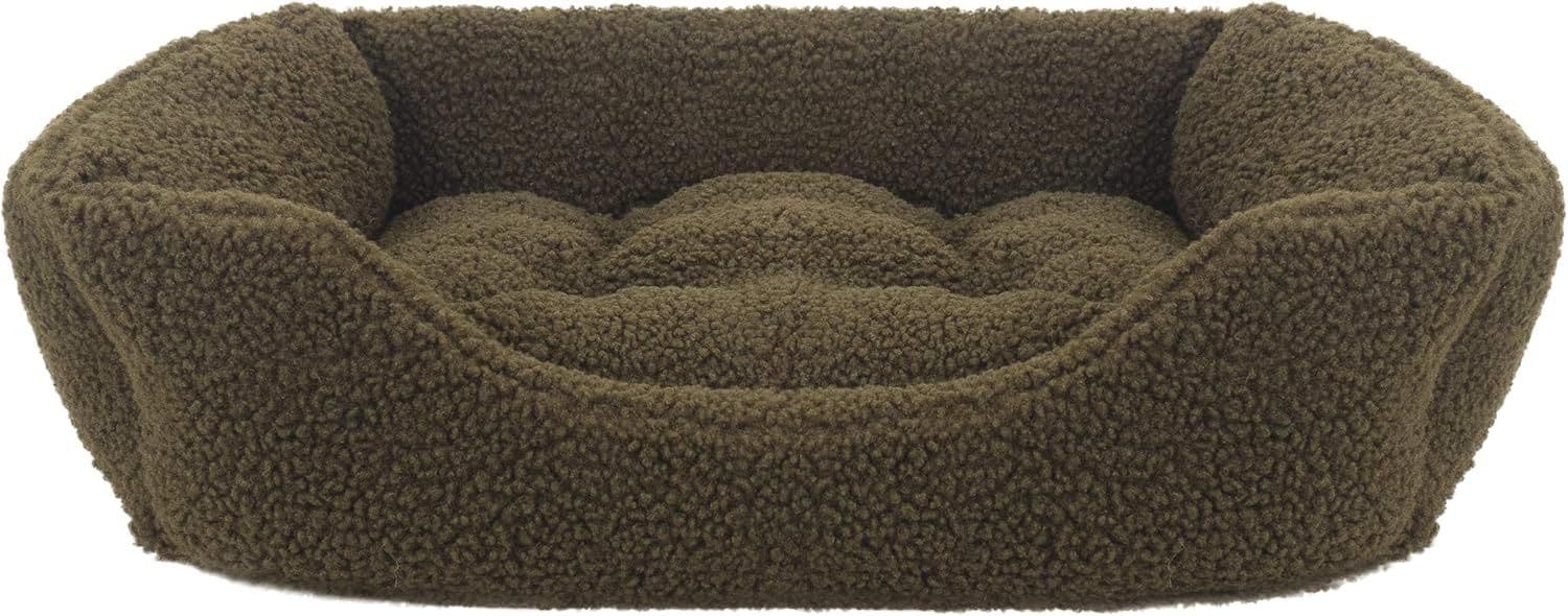 Rosewood Green Pile Fleece Bed (Large)(93x78cm)