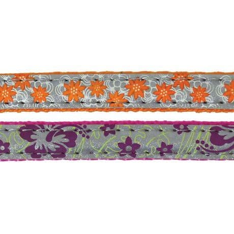 Rosewood Reflective Floral Cat Collar