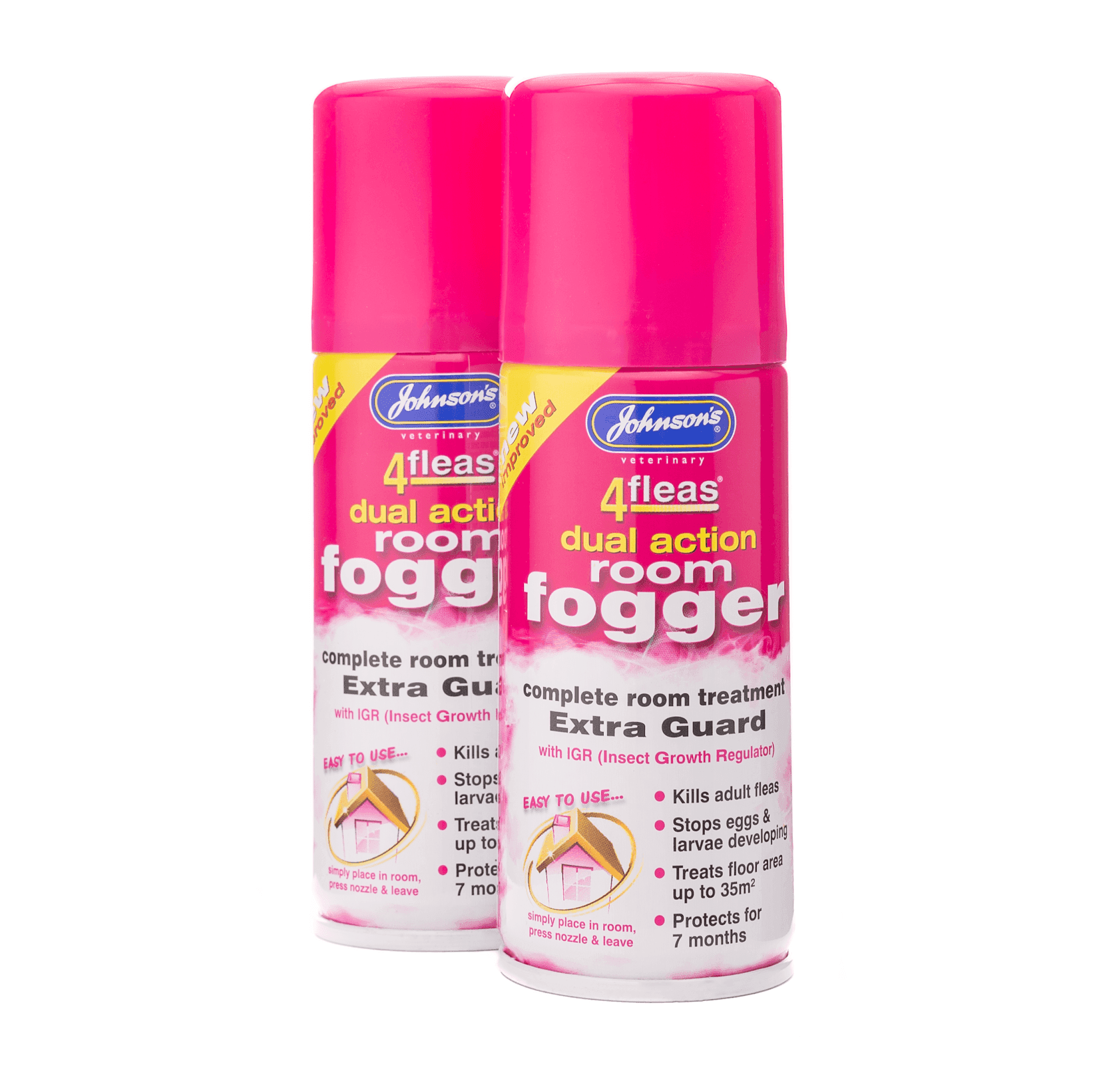 Johnsons 4fleas Fogger Twin Pack (2x100ml)
