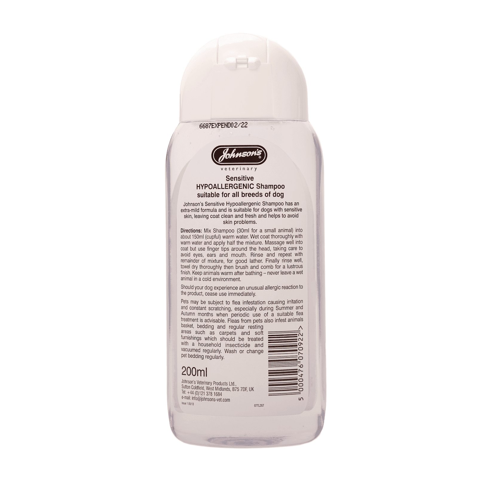 Johnsons Hypoallergenic Shampoo (200ml)