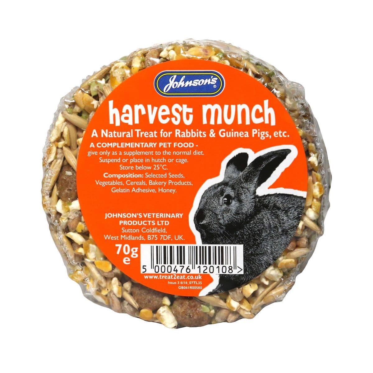 Johnsons Rabbit/Guinea Pig Harvest Munch