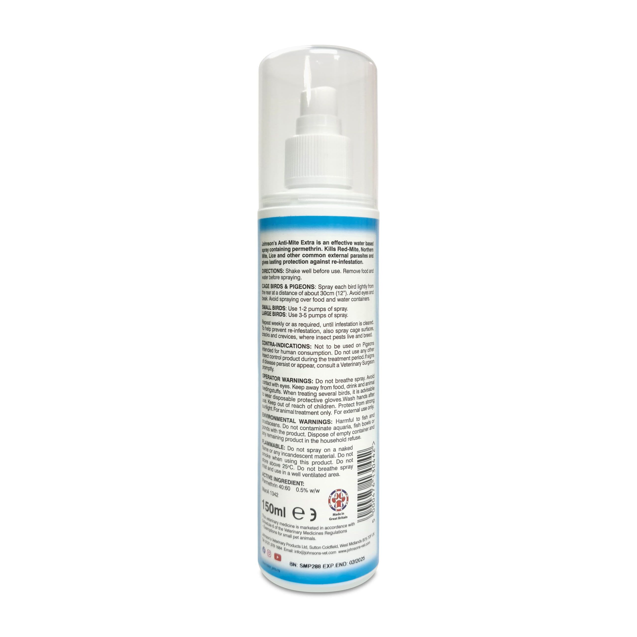 Johnsons Anti Mite (150ml)