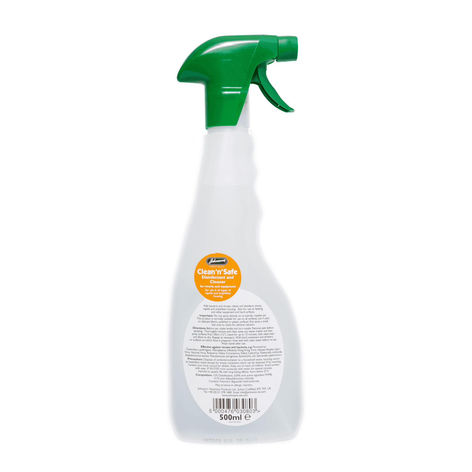 Johnsons Reptile Clean n Safe (500ml)