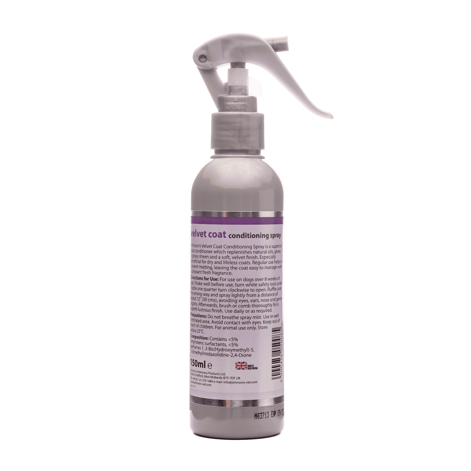 Johnsons Velvet Coat Conditioning Spray (150ml)
