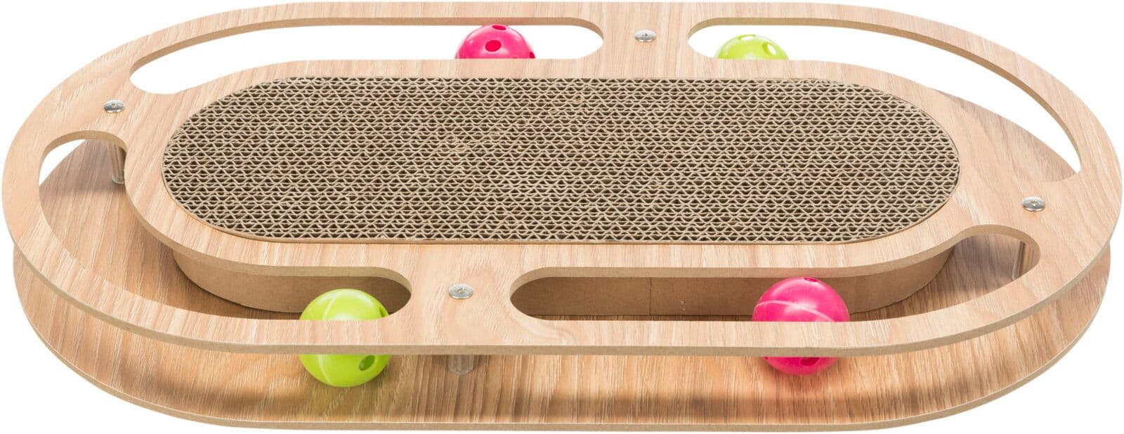 Trixie Oval Cat Scratching Cardboard with Wooden Frame