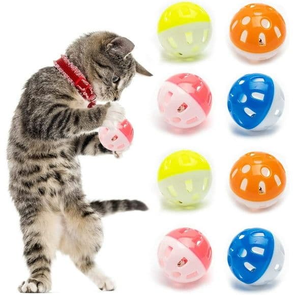 Pets That Play Cat Play Balls with Bells