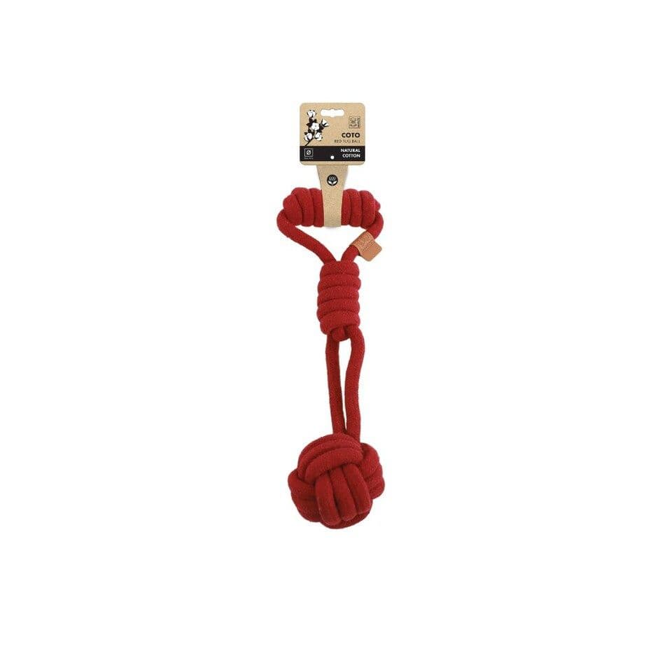 World of Pets Rope Tug Toy Red & White