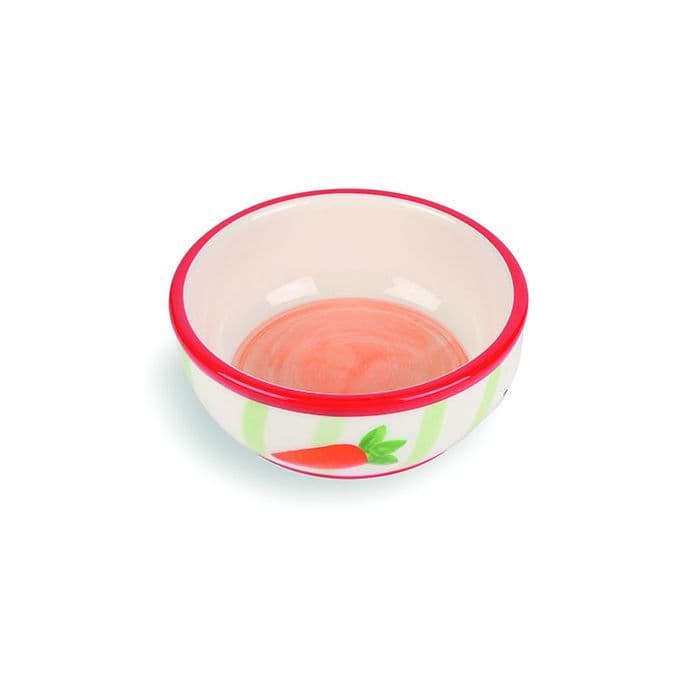 Happy Pet Products Carrot Stripe Pet Bowl